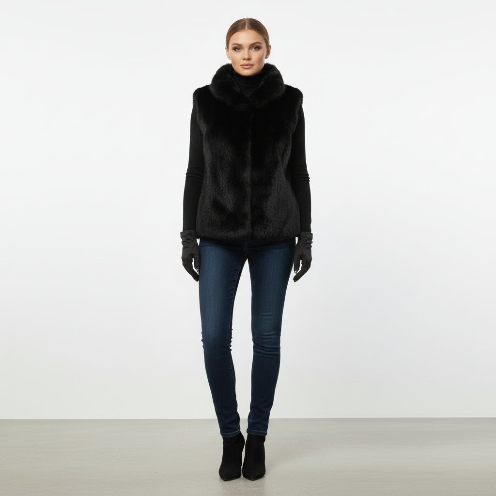 Marlowe Faux - Fur Vest - Luxe Atire