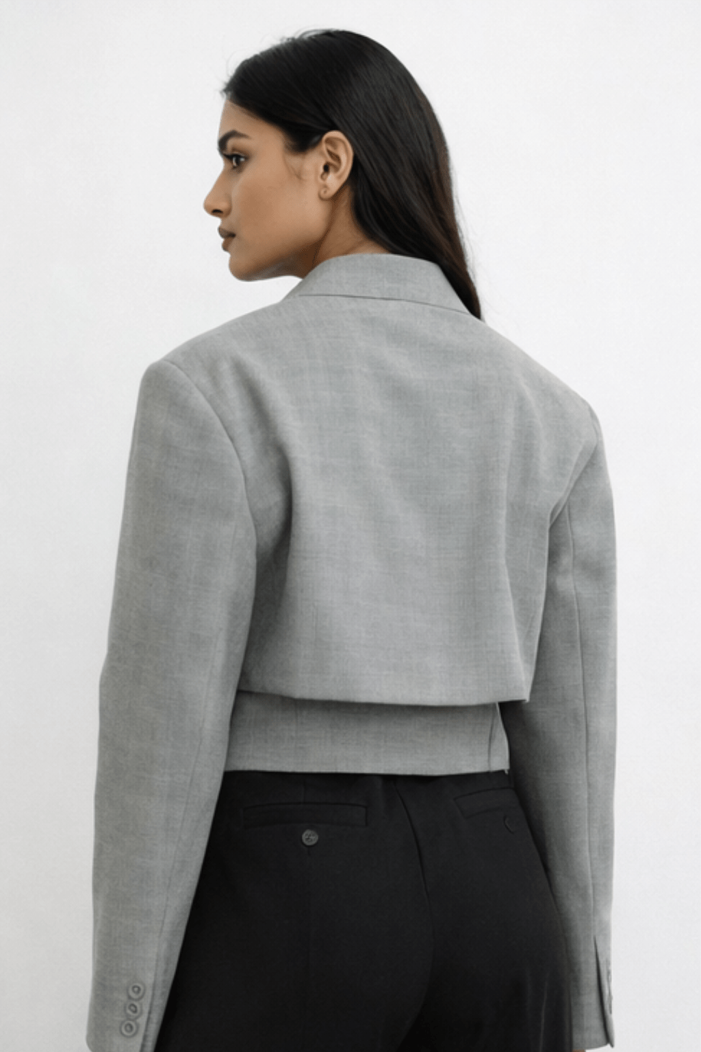 Cut - out Woven Jacket - Luxe Atire