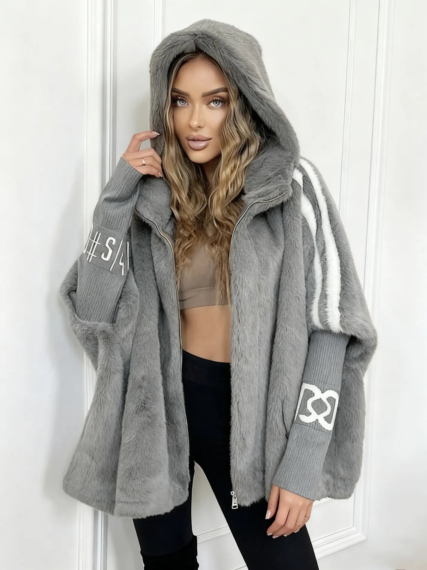 Elodie Plush Hooded Jacket
