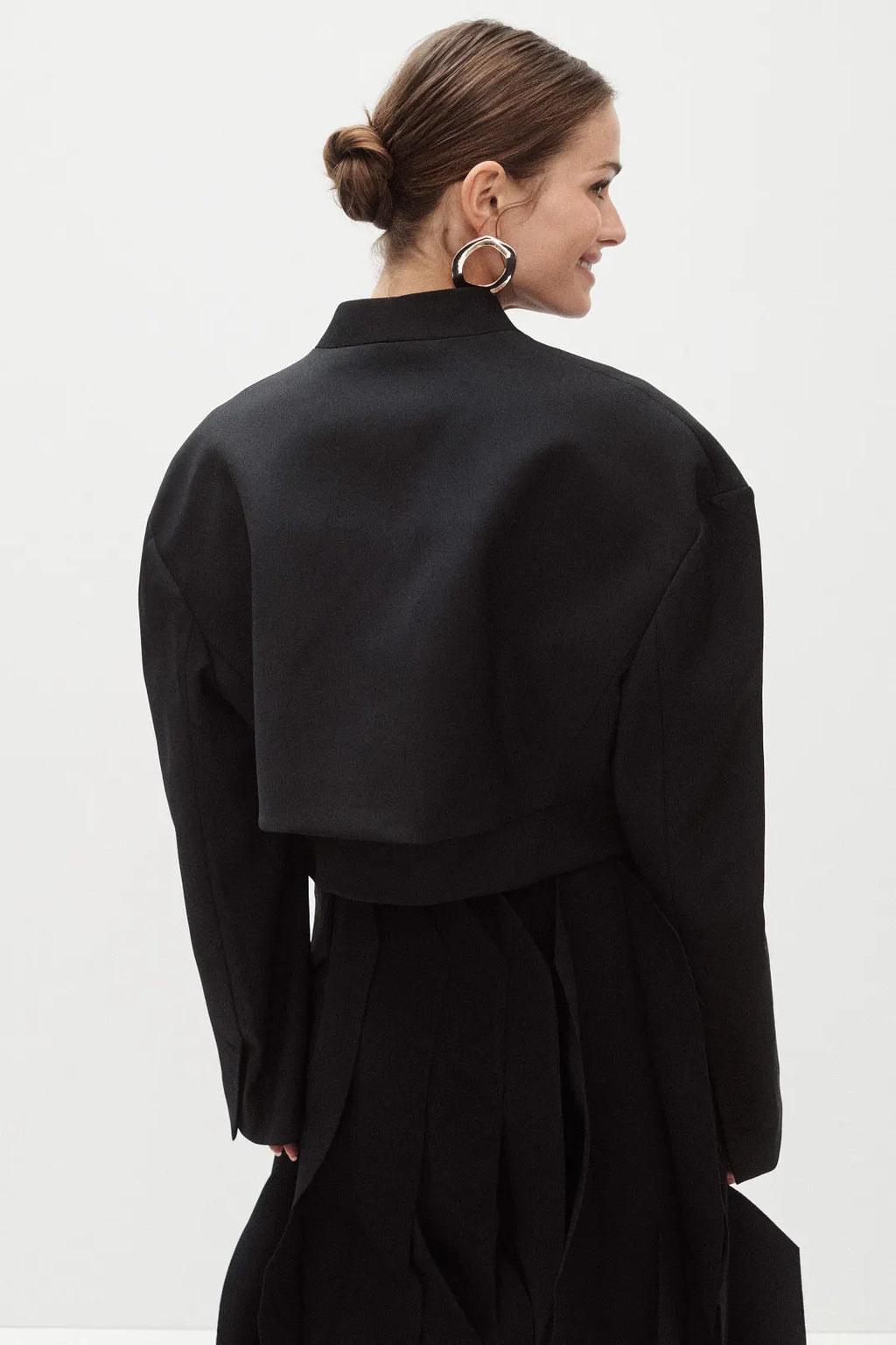 Cut - out Woven Jacket - Luxe Atire