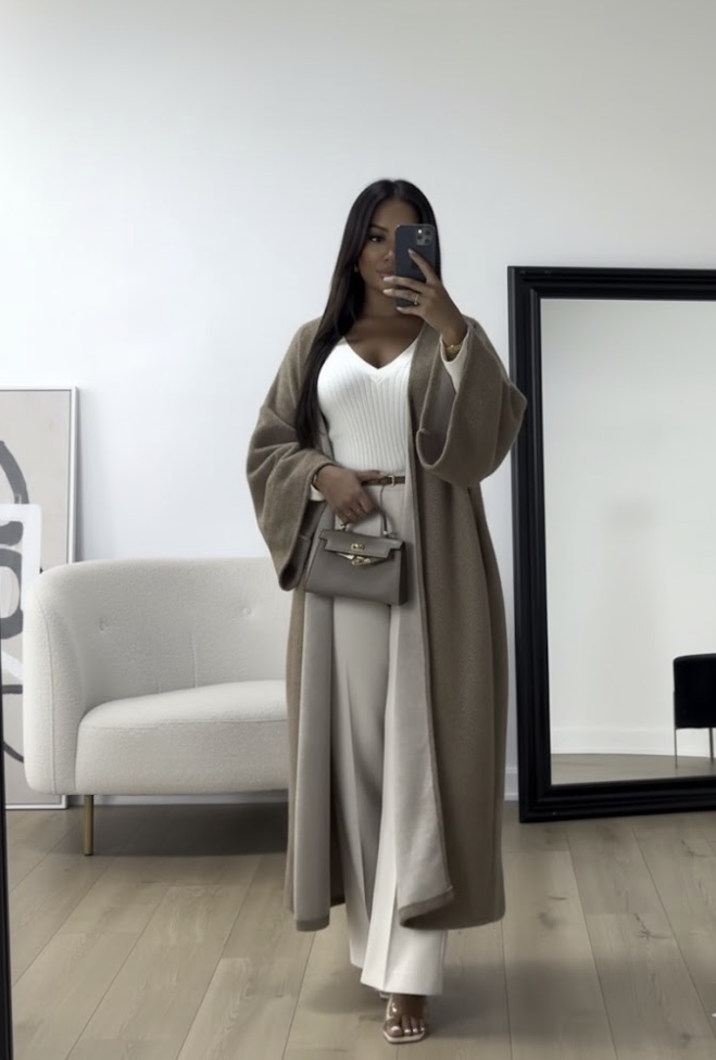 Loose Solid Color Coat - Elegance and Comfort for Cold Days