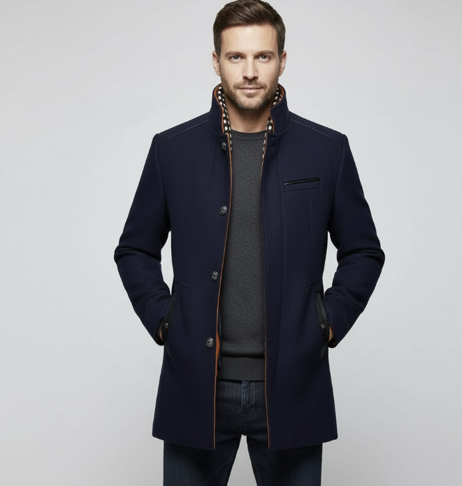 Everett Men’s Coat – Elegance & Sophistication for Cold Weather