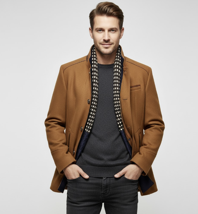 Everett Men’s Coat – Elegance & Sophistication for Cold Weather