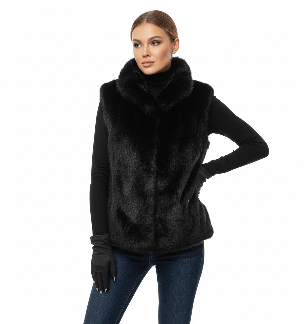 Marlowe Faux - Fur Vest - Luxe Atire
