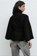 Arlette Belted Cape Jacket
