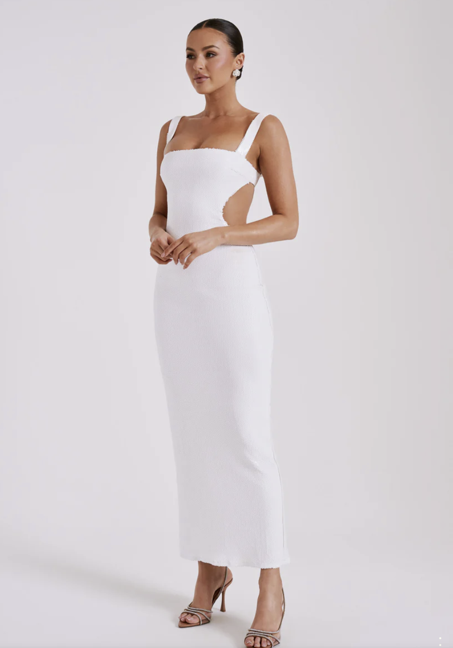 Seraphina Sequin Cut-Out Maxi Dress