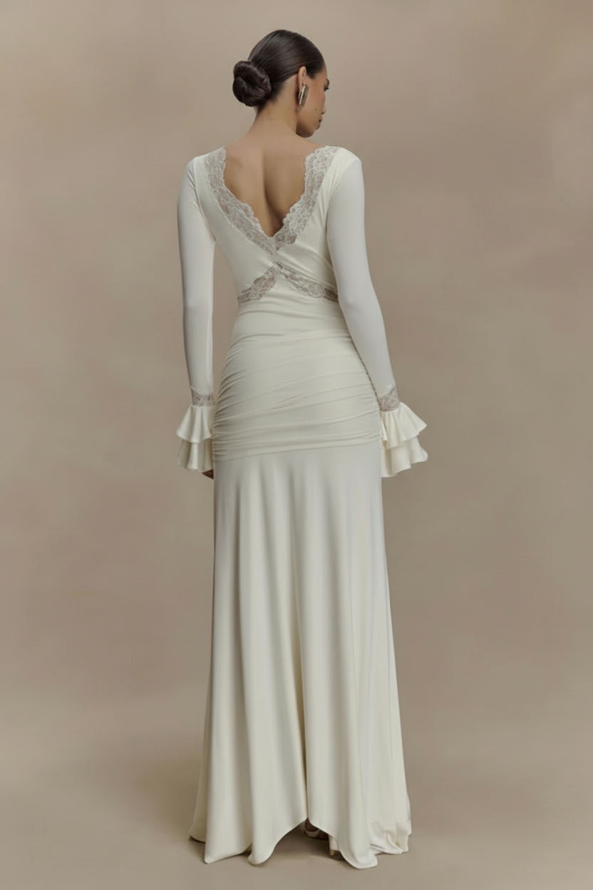 Luna Slinky Lace Maxi Dress