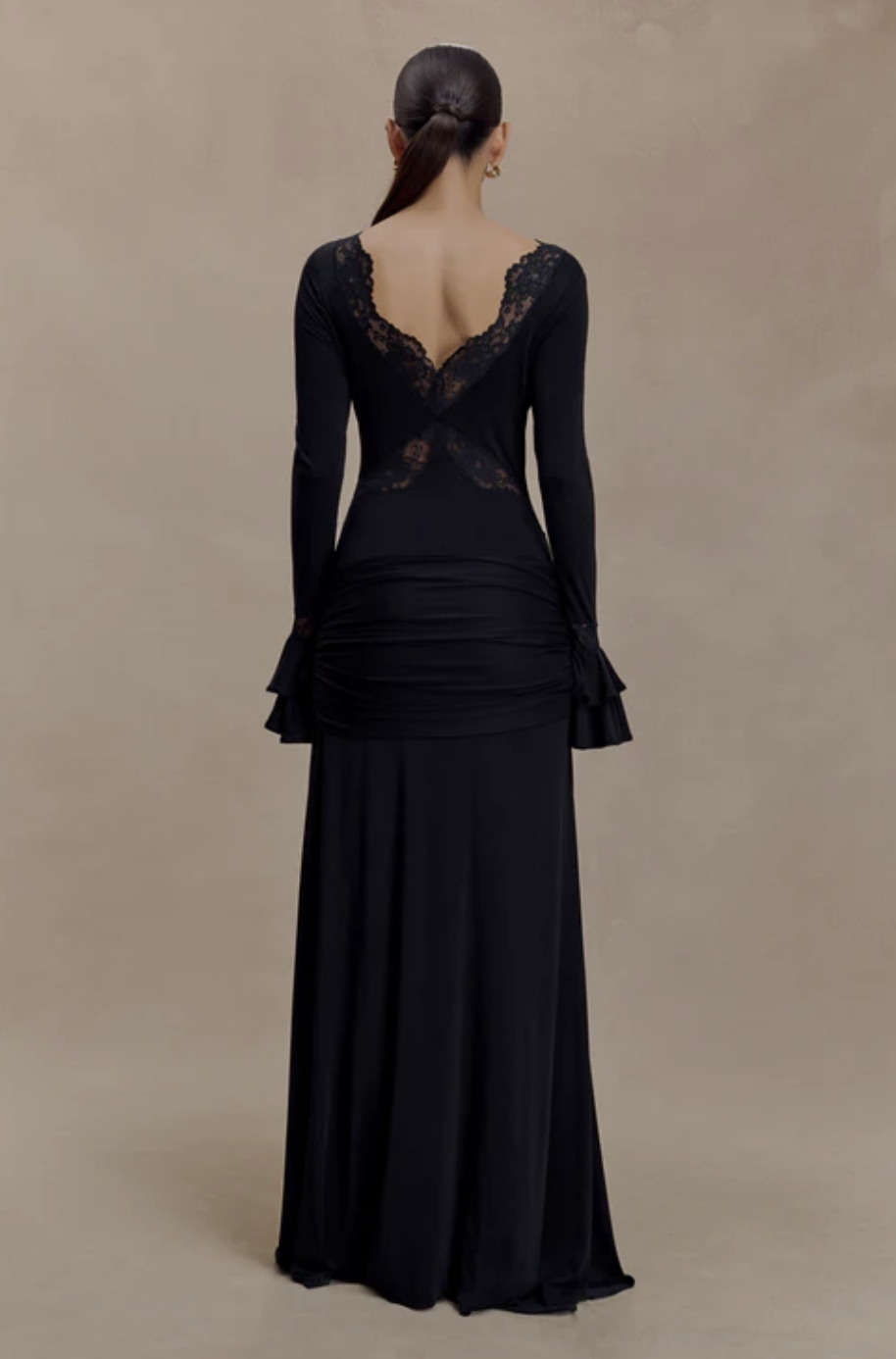 Luna Slinky Lace Maxi Dress