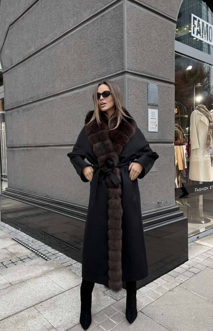 Maribel Wool-Blend Long Coat