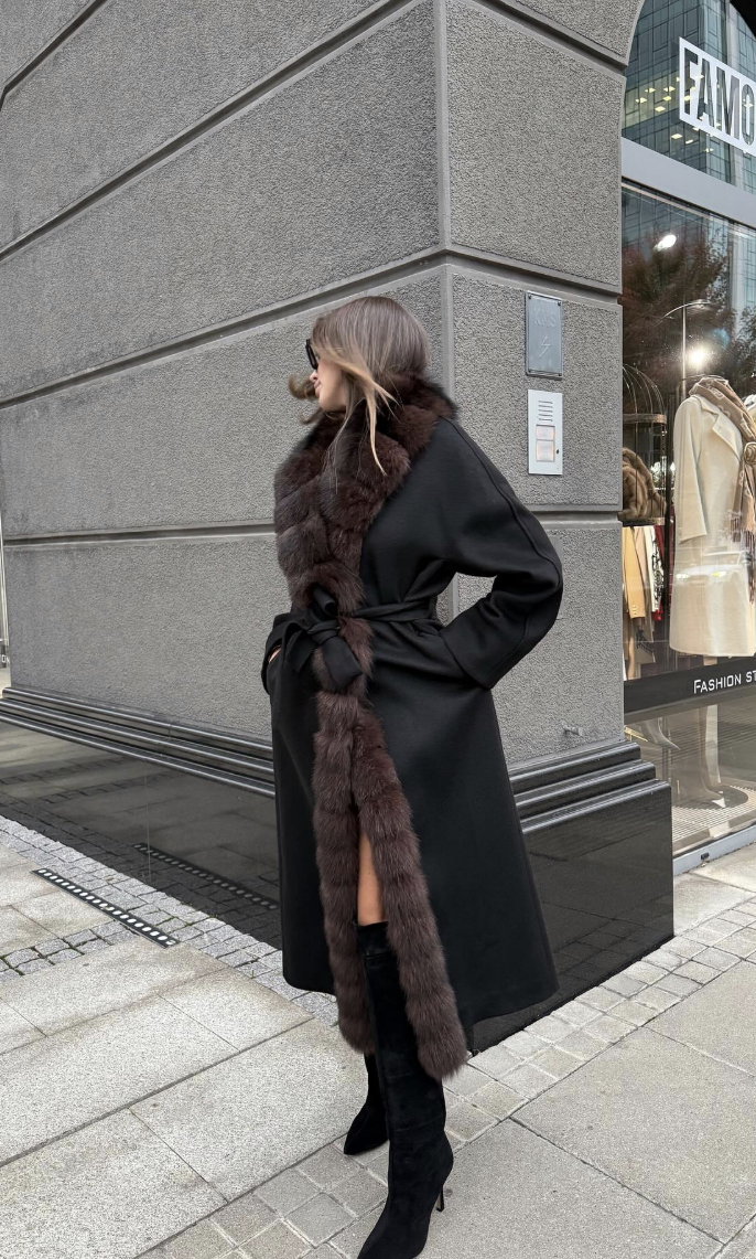 Maribel Wool-Blend Long Coat