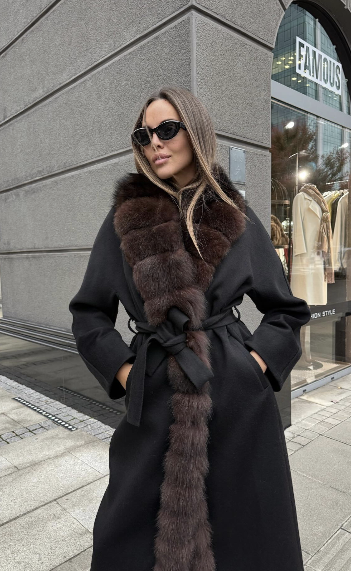 Maribel Wool-Blend Long Coat