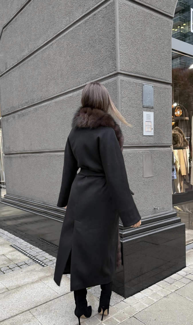 Maribel Wool-Blend Long Coat