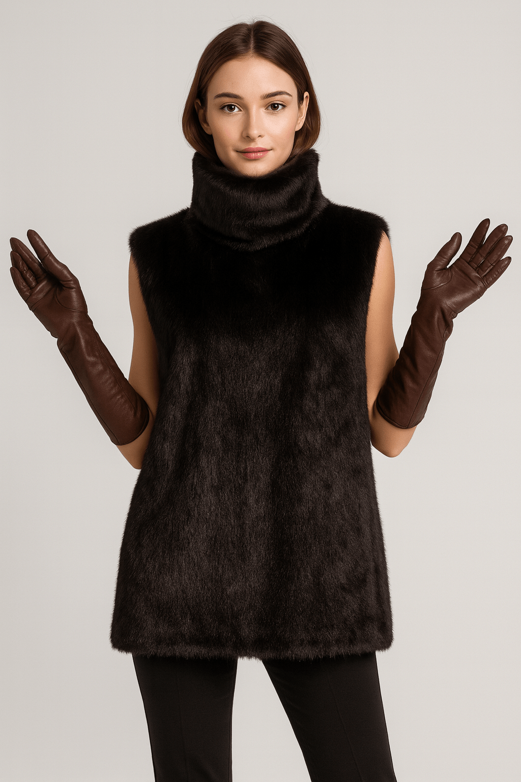 Marlowe Faux - Fur Vest - Luxe Atire