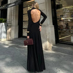 Ravenna Backless Long-Sleeve Dress