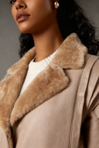 Olivia Plush Lapel Coat