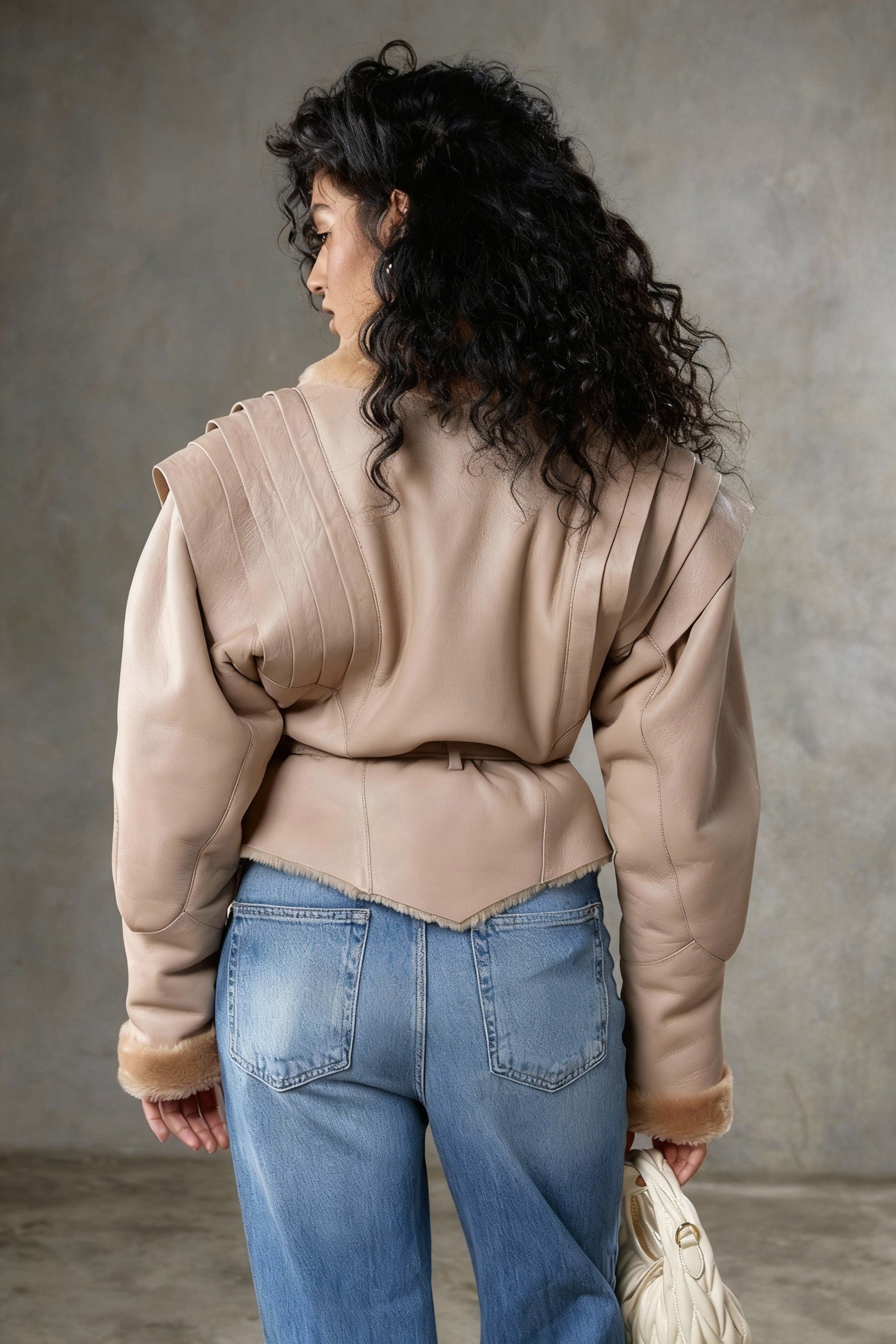 Olivia Plush Lapel Coat