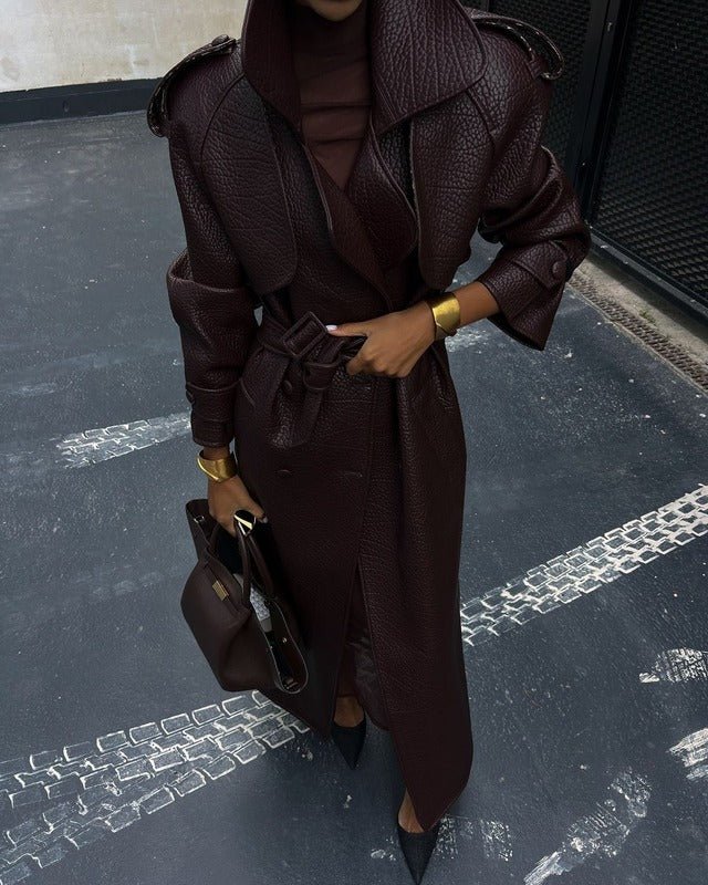 The Valeria Long Coat - Luxe Atire