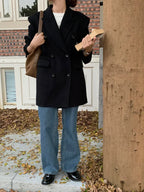 Elisa Women's Wool Blazer - Button, Tailored