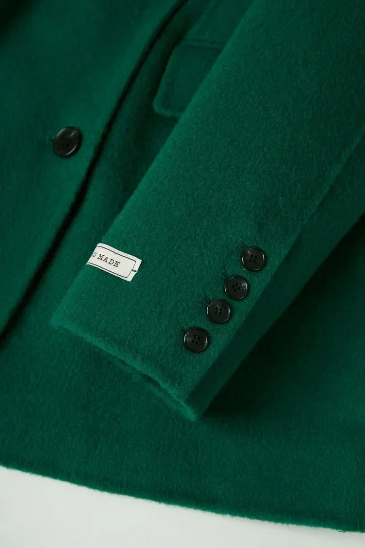 Elisa Women's Wool Blazer - Button, Tailored