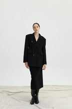 Elisa Women's Wool Blazer - Button, Tailored