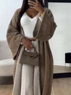 Loose Solid Color Coat - Elegance and Comfort for Cold Days