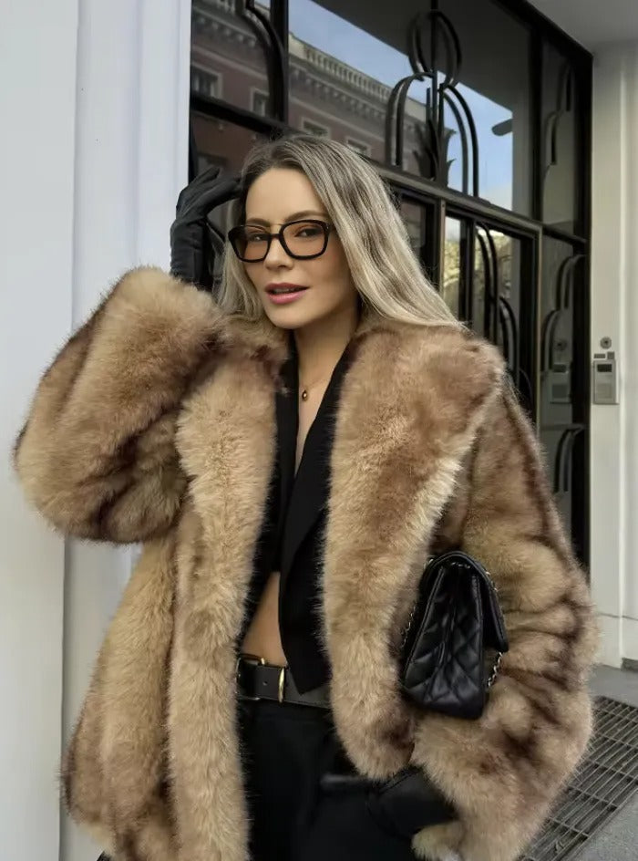 Karina Women's Faux Fur Coat - Timeless, Elegant