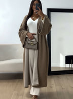 Loose Solid Color Coat - Elegance and Comfort for Cold Days