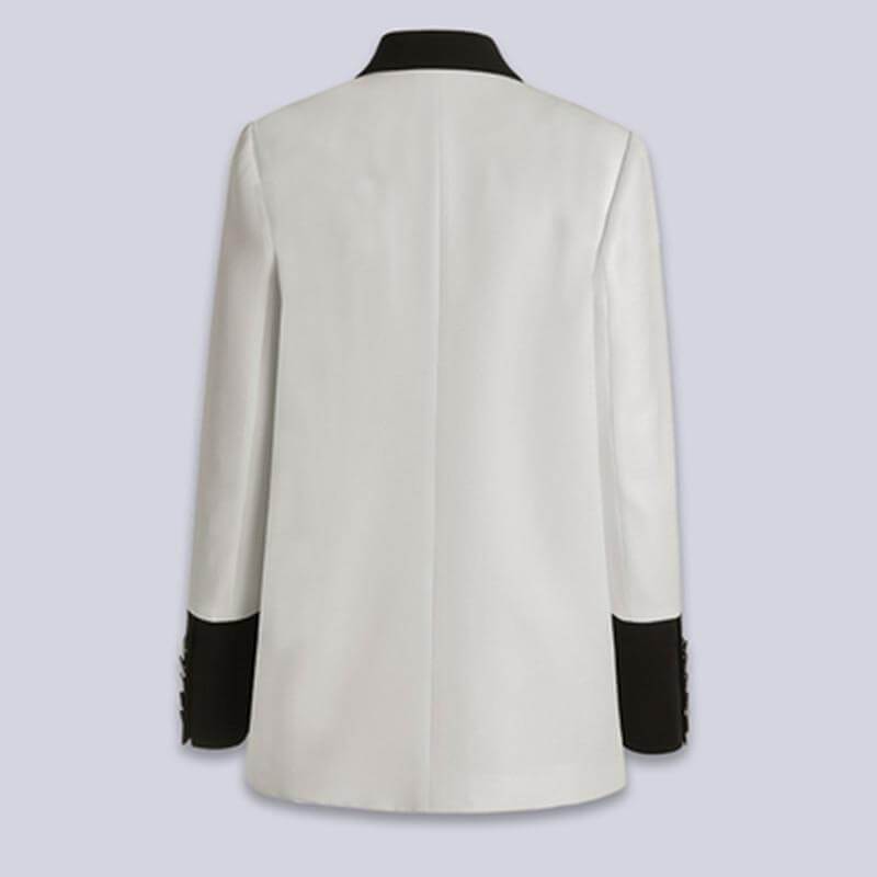 Madame Women's Double-Breasted Blazer - Button, Elegant