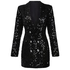 Robinson Sequin Blazer Women - Double-Breasted, Slim Fit