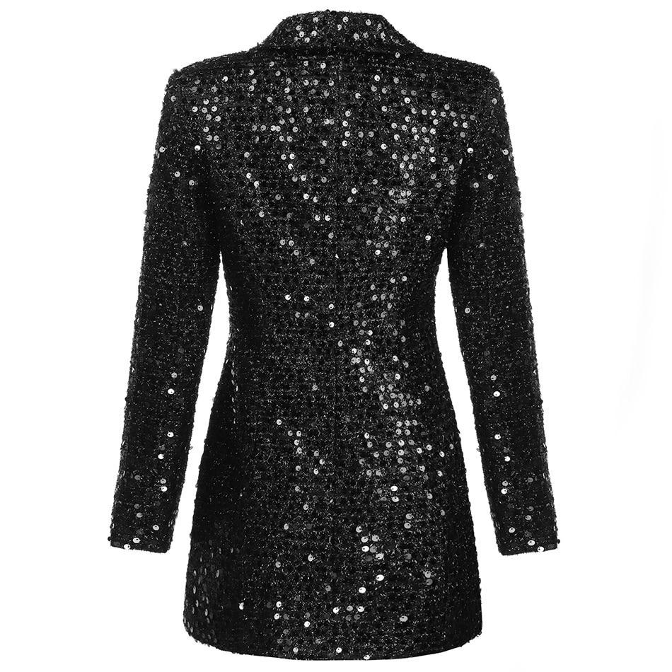 Robinson Sequin Blazer Women - Double-Breasted, Slim Fit